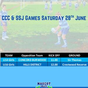 This rounds games for all teams.

Good luck to all teams across the weekend.💙🩵