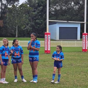 Under 11 Girls getting ready...@budgetdirect_au @