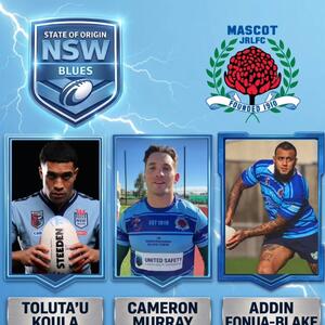 Ⓜ️MASCOT JUNIORS ON THE BIGGEST STAGE! Ⓜ️

What an absolute honor it is for a junior rugby league club to have just one player selected to play State of Origin... let alone THREE in the same team!

The Westpac NSW Blues squad for Game 1 has been officially announced, and the Mascot JRLFC community couldn’t be prouder to see three of our juniors named to take the field on Wednesday night at Accor Stadium:

Ⓜ️ Tolutau Koula (Debuting on the wing! ⚡)
Ⓜ️ Cameron Murray (Bringing that signature work rate, skill and leadership! 💪)
Ⓜ️ Addin Fonua-Blake (Debuting in the front row to lay down the platform off the back fence! 😤)

Seeing these boys go from running around in the two blues at Mascot Oval to pulling on the Sky Blue jersey is what our club is all about.

🤫 Let's be honest though...

It really should have been four!!! Keaon Koloamatangi is playing some unbelievable footy in the middle this year and is incredibly unlucky to miss out on a recall. We all know he belongs on that stage! Maybe next game NSW selectors might get it right 🤔

To Tolu, Cam, and AFB—the whole club is right behind you 💙🩵