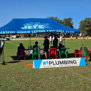 Shout out to Nick at NM Plumbing for the sponsorship for the 24/25 season, the club greatly appreciates the support. 

The business is proudly displayed on game days at Mascot Oval with ground signange, one of our new sponsorship options.

If any business would like their logo on a bolster frame at all games played at Mascot Oval, reach out for more information at info@mascotjuniors.com.au