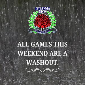 All games this weekend have been declared a washout. Enjoy the weekend and stay safe.