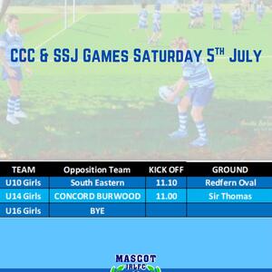 This weekends games. Good luck to all teams💙🩵

‼️Reminder there will be no games next weekend except for A Grade and A Reserves.