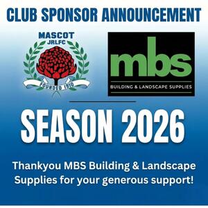 📣 CLUB SPONSOR ANNOUNCEMENT | MBS

​We are excited to welcome MBS Building & Landscape Supplies to the Mascot JRLFC family as a Club Sponsor for the 2026 season! 🧱🌿

​🏗️ Your One-Stop Local Shop

​Located just down the road in Matraville, MBS has been a trusted part of Sydney’s Eastern Suburbs since 1983. Formerly known as Maroubra Building Supplies, they are the 
