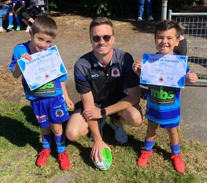 The Under 6 Whites enjoyed a great morning at Waterloo Oval l, up against Botany.

The team had a great game and the coaches couldn't split the players of the week.

Congratulations to Benji and Ranui who were awarded players of the week.