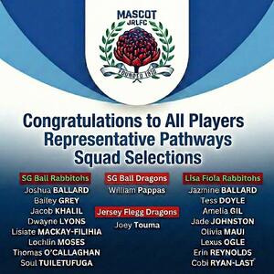 Congratulations to all the Mascot players selected in the 2026 Representative Pathways squads! We are incredibly proud to see so many of our players stepping up to SG Ball, Lisa Fiaola, and Jersey Flegg.

Good luck to all players in particular all the Rabbitohs Squads.  Get down to Redfern Oval tomorrow to support the Bunnies!

​GAME DAY: ROUND 1 - Saturday 7th Feb

🏟️ Redfern Oval: Souths vs Illawarra
🕙 10:00am - Lisa Fiaola Cup
🕚 11:45am - Tarsha Gale Cup
🕜 1:30pm - Harold Matthews Cup
🕒 3:15pm - SG Ball Cup
