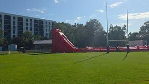 Junior Presentation Day...getting ready wet and wild