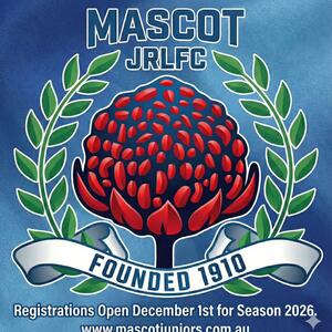 Get Ready for Season 2026 with Mascot Juniors RLFC! Ⓜ️
​
Registrations for the 2026 Rugby League season with Mascot Juniors officially opens on December 1st.

​We are proud to remind our community and families that at Mascot Juniors, registration and playing uniforms are all included FREE.

​We can’t wait to welcome back returning players and greet new faces into the Mascot family. Be part of a club founded in 1910 and still going strong!

​Secure your spot by heading to the link in the Bio or heading over to www.mascotjuniors.com.au or alternatively, you can register via: www.playrugbyleague.com